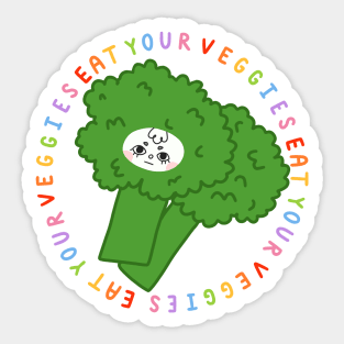 eat your veggies Sticker